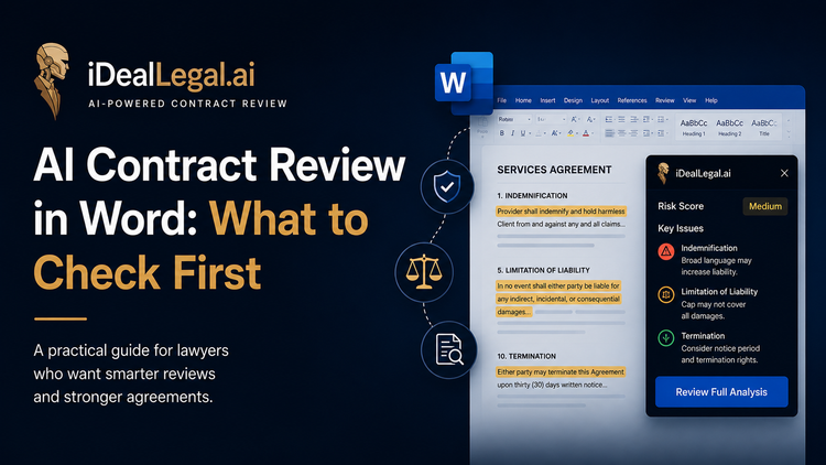 AI Contract Review in Word: What to Check First
